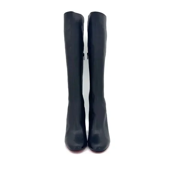 NEW Christian Louboutin Jane Botta 85mm Calf Leather Knee High Boots 42 - Picture 5 of 8
